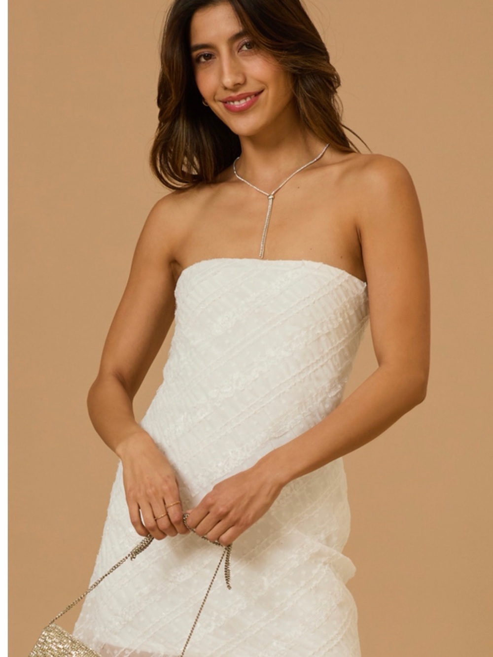Altar'd State Blakey Strapless mini dress
